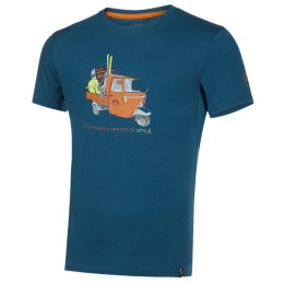 Maglietta da uomo La Sportiva Ape T-Shirt M blu Storm Blue/Hawaiian Sun