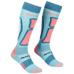 Calze al ginocchio da donna Ortovox W's Ski Rock'N'Wool Long Socks azzurro IceWaterfall