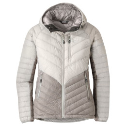 Giacca da donna Outdoor Research Illuminate Down Hoody grigio Sand/Slate