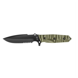 Coltello TB OUTDOOR Maraudeur Survival Knife G10 Serrated verde scuro