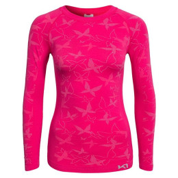 Maglietta da donna Kari Traa Butterfly LS II rosa Kpink