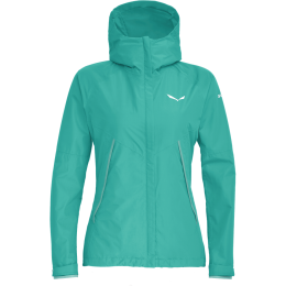 Giacca da donna Salewa Puez PTX 2L W JKT verde LagoonGreen