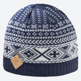 Cappello in merino lavorato a maglia Kama A117 blu Darkblue