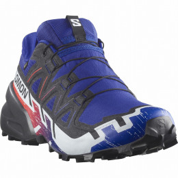 Scarpe da uomo Salomon Speedcross 6 Gore-Tex Equipe blu/rosso Surf The Web / Fiery Red / White