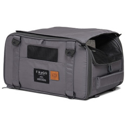 Borsa da trasporto per cani FikaGo Truffle grigio Grey