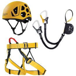 Set da ferrata Singing Rock Packet Ferrata giallo yellow