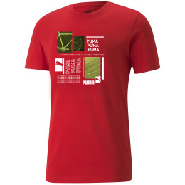 Maglietta da uomo Puma Graphic Tee rosso red