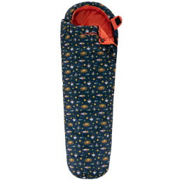 Sacco a pelo per bambino Loap Base Cosmo blu modrá/potisk