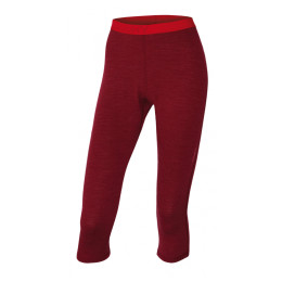 Pantaloni a 3/4 da donna Husky Merino 100 rosso