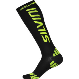 Calze a compressione Silvini Casalone UA562 nero/giallo Black/Neon