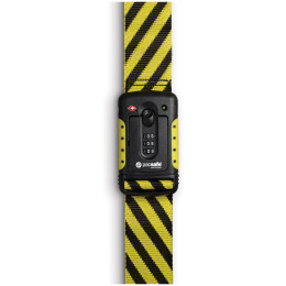 Cinghia con serratura Pacsafe Strapsafe 100 nero/giallo YellowAndBlack