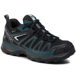 Scarpe da donna Salomon X Ultra 3 Prime GTX W Black nero/blu Black/ReflectingPond/IcyMorn