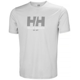 Maglietta da uomo Helly Hansen Hh Tech Graphic T-Shirt 2.0 grigio 853 GREY FOG