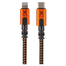 Cavo di ricarica e trasmissione Xtorm Xtreme USB-C to Lightning cable (1,5m) nero Black/Orange