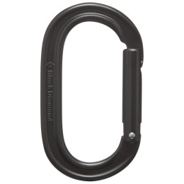 Moschettone Black Diamond Oval Keylock nero Black