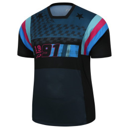 Maglia da ciclismo da uomo Protective P-Beat the Rush blu dark petrol