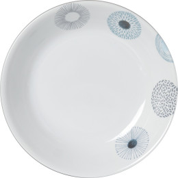 Piatto Brunner Deep Plate ø 21cm bianco/blu