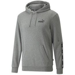 Felpa da uomo Puma ESS+ Tape Hoodie TR grigio gray