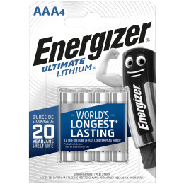 Batterie Energizer Ultimate lithium AAA/4 argento