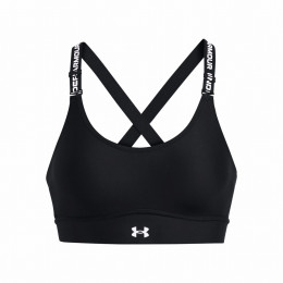 Reggiseno Under Armour Infinity Mid 2.0 Bra nero/bianco Black/White