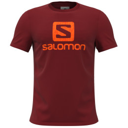 Maglietta da uomo Salomon Outlife Logo rosso RedDahlia