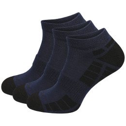 Calze MOOA Silver Bamboo Low 3-pack blu/nero Blue/Black