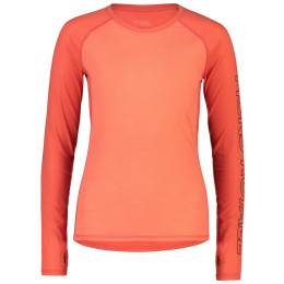 Maglietta sportiva da donna Mons Royale Bella Tech Ls W rosa HighVis