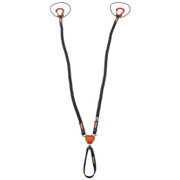 Cappio Camp X-Gyro Leash - 92/147 Cm nero/arancio