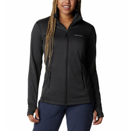 Felpa da donna Columbia W Park View Grid Fleece Full Zip nero Black Heather