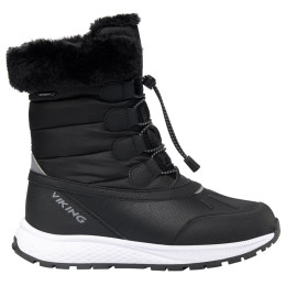 Stivali invernali per bambini Viking Outdoor Footwear Equip Warm WP Zip Black/Granite nero/grigio Black/Granite