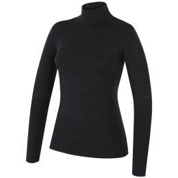 Maglione con collo alto da donna MOOA MerinoSilk Collar 160 nero black melange