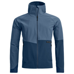 Giacca softshell da uomo Ortovox Venet Softshell Hooded Jacket blu Light Nunatak