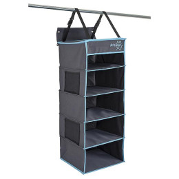 Organizer Bo-Camp 5 compartments 34 x 34 x 85 cm nero Anthracite