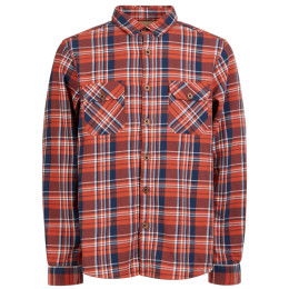 Camicia da uomo Fundango Roddy Lined Shirt rosso blood