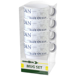 Set di tazze Brunner Mug Set Blue Ocean bianco/nero