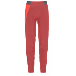 Pantaloni da donna Ortovox Piz Selva Light Pants W rosso opaco blush
