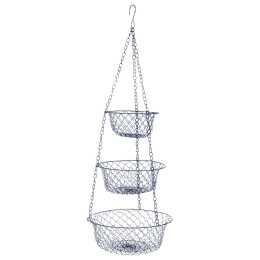 Organizer Bo-Camp Hanging baskets 3-level blu metal blue
