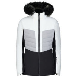 Giacca invernale da donna con pelliccia Fundango Salina II Padded Jacket bianco white