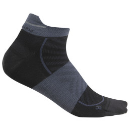 Calzini da uomo Icebreaker Men Merino Run+ Ultralight Micro nero Black/Graphite