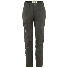 Pantaloni da donna Fjällräven Karla Pro Trousers W grigio scuro Dark Grey