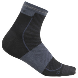 Calzini da uomo Icebreaker Men Merino Run+ Ultralight Mini nero Black/Graphite