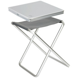 Sgabello / Tavolino Bo-Camp Stool top - Foldable grigio