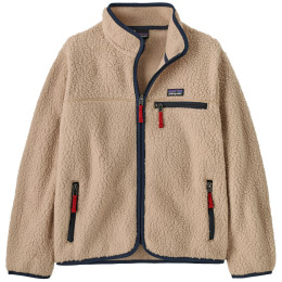 Felpa da bambino Patagonia K's Retro Pile Jacket - Valley Khaki beige/blu Valley Khaki