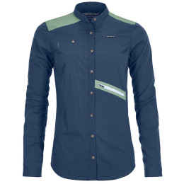 Camicia da donna Ortovox Merino Ashby Shirt LS blu NightBlue