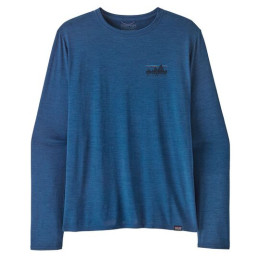 Maglietta da uomo Patagonia M's L/S Cap Cool Daily Graphic Shirt blu '73 Skyline: Clement Blue X-Dye