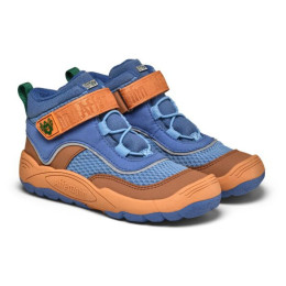 Dětské barefoot boty Affenzahn Low Boot Vegan Explory Bird of Paradise blu/arancio Bird of Paradise