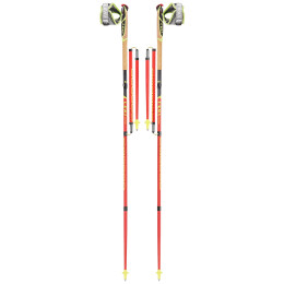 Bastoncini da trail running Leki Micro Trail Pro (2019) rosso NeonredDarkedGreyWhiteNeonyellow