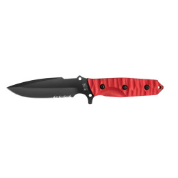 Coltello TB OUTDOOR Maraudeur Survival Knife G10 Serrated rosso