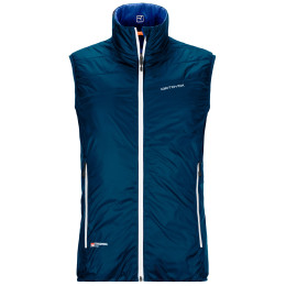 Gilet da uomo Ortovox Swisswool Piz Cartas Vest M blu scuro PetrolBlue