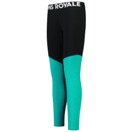 Leggings da donna Mons Royale Cascade Merino Flex 200 Legging nero/blu Marina/Black